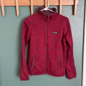 Columbia Zip Up Burgundy Jacket